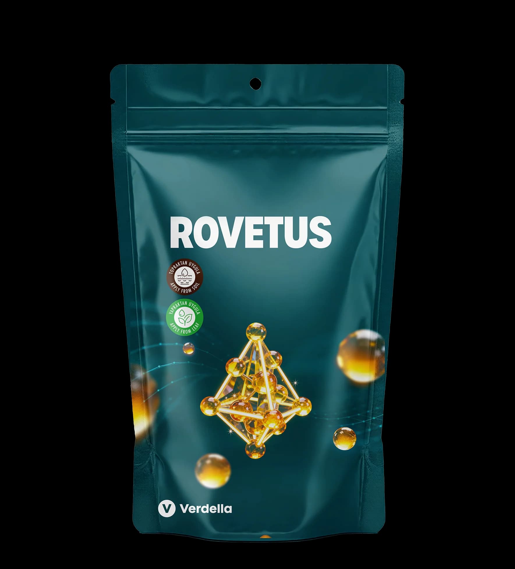 Rovetus mikro element destekli bitki besleme ürünü ambalajı